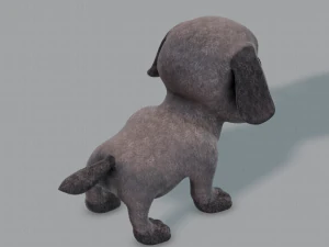 dog base cartoonv06 3D Model