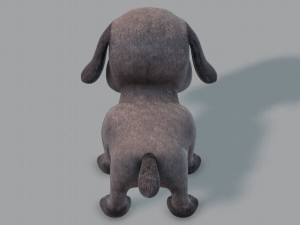 dog base cartoonv06 3D 模型