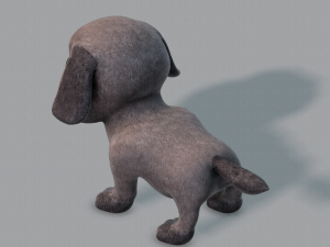dog base cartoonv06 3D 模型