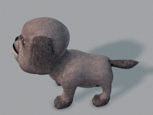dog base cartoonv06 3D 模型