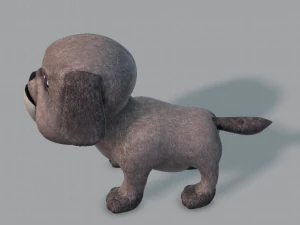 dog base cartoonv06 3D Model