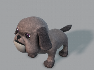 dog base cartoonv06 3D 模型