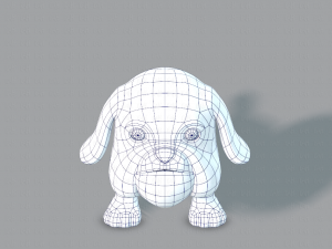 dog base cartoonv06 3D 模型