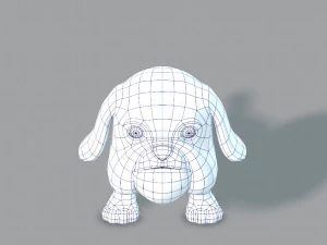 dog base cartoonv06 3D Model