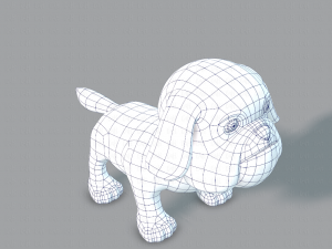 dog base cartoonv06 3D 模型
