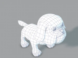 dog base cartoonv06 3D Model