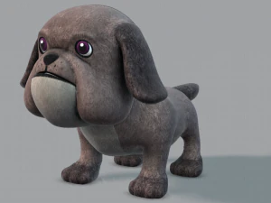dog base cartoonv06 3D Model