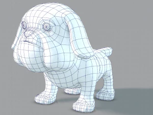 dog base cartoonv06 3D Model