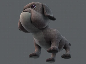 dog base cartoonv06 3D Model