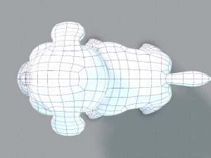 dog base cartoonv06 3D 模型