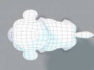 dog base cartoonv06 3D Model