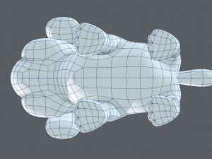dog base cartoonv06 3D Model