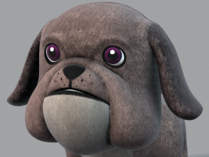 dog base cartoonv06 3D 模型