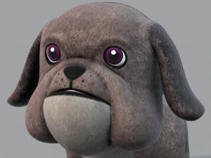 dog base cartoonv06 3D Model
