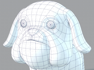 dog base cartoonv06 3D 模型