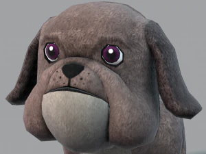 dog base cartoonv06 3D Model
