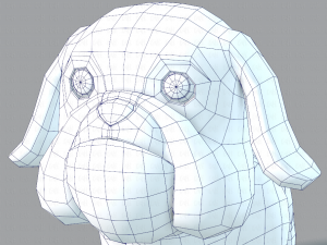 dog base cartoonv06 3D 模型
