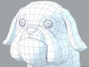 dog base cartoonv06 3D Model