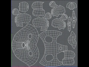 dog base cartoonv06 3D Model