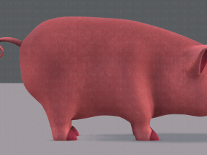 pig cartoon v03 3D Модель