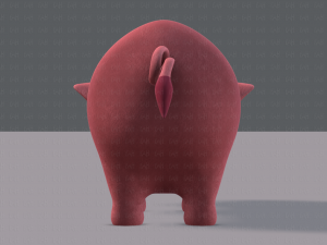 pig cartoon v03 3D Модель