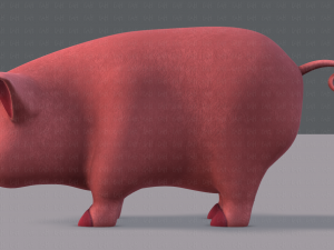 pig cartoon v03 3D Модель