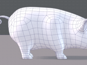 pig cartoon v03 3D Модель