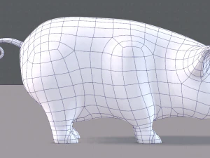pig cartoon v03 3D Model