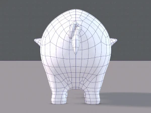 pig cartoon v03 3D Model