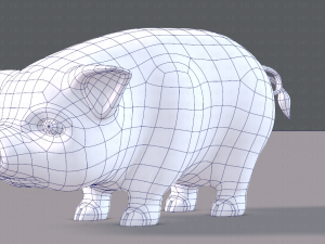 pig cartoon v03 3D Модель