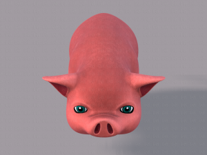 pig cartoon v03 3D Модель