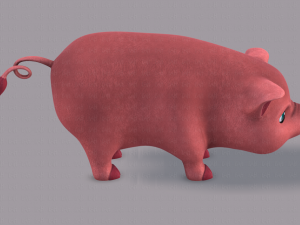 pig cartoon v03 3D Модель