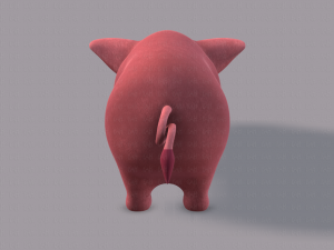 pig cartoon v03 3D Модель