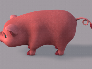 pig cartoon v03 3D Модель