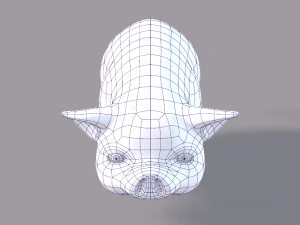 pig cartoon v03 3D Model