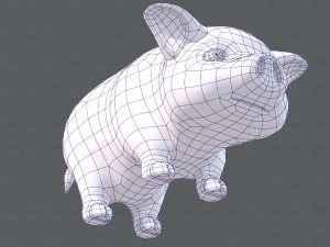 pig cartoon v03 3D Модель