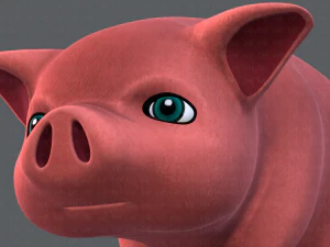 pig cartoon v03 3D Model