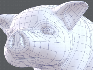 pig cartoon v03 3D Модель