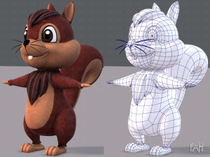 squirrel v02 3D Модель
