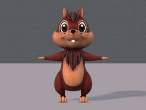 squirrel v02 3D 모델