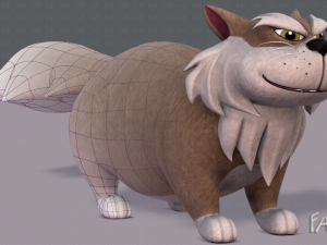 cat cartoon v04 Modelo 3D