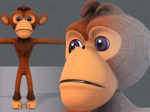 monkey v02 3D Модель