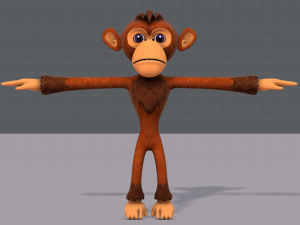 monkey v02 Modello 3D