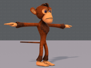 monkey v02 Modello 3D