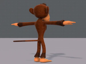 обезьяна v02 3D Модель