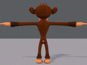 обезьяна v02 3D Модель