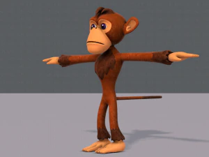 обезьяна v02 3D Модель