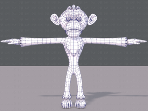 monkey v02 Modello 3D