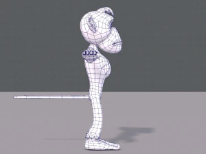 обезьяна v02 3D Модель