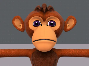 обезьяна v02 3D Модель